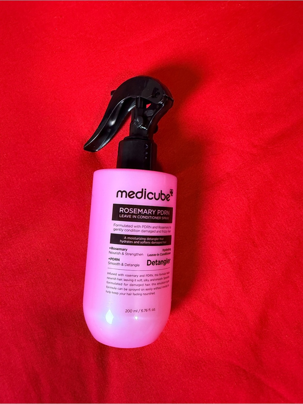 Rosemary PDRN Pink Leave-In Detangler Spray